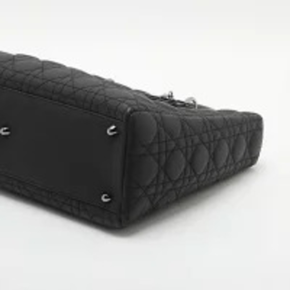 Christian Dior Lady Matte Handbag Black - Picture 4 of 11